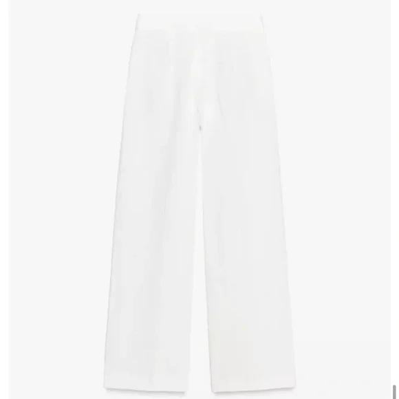 PLEATED LINEN BLEND PANTS ZW COLLECTION - Picture 7 of 8